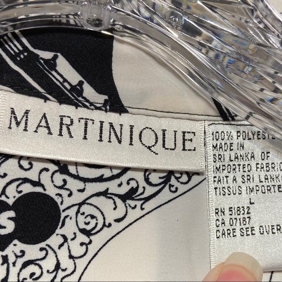 Vintage Martinique Women’s Long Sleeve Music Instruments Button up‎ Size Large - Picture 7 of 9